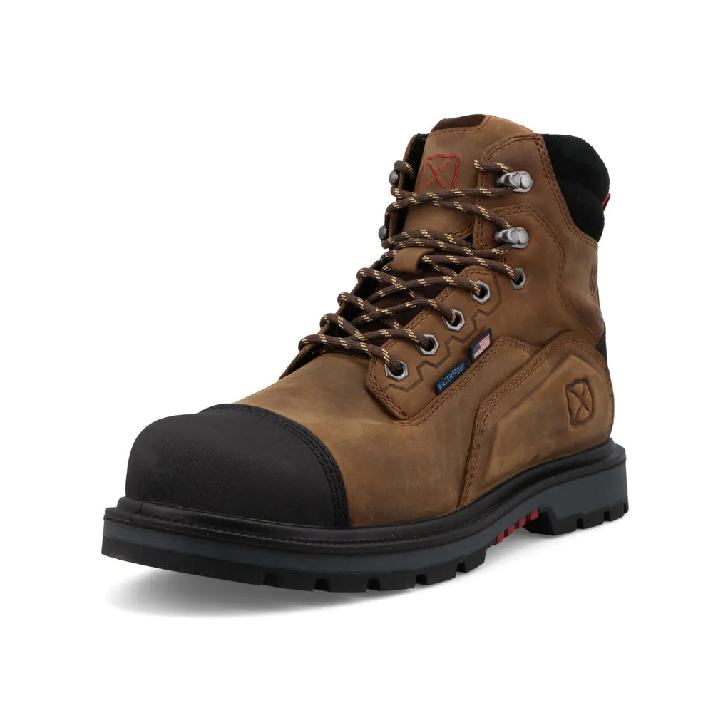 Twisted X 6″ Work Boot Brown / Black